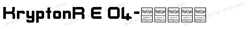 KryptonR E 04字体转换
